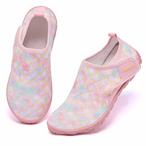 Racqua Mermaid Big Kid/Hdk1602 Water Shoes – Barefoot Quick-Dry Lightweight Aqua Shoes (2 Big Kid)