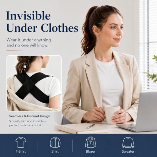 Posture Corrector Back Brace for Men & Women - Size M