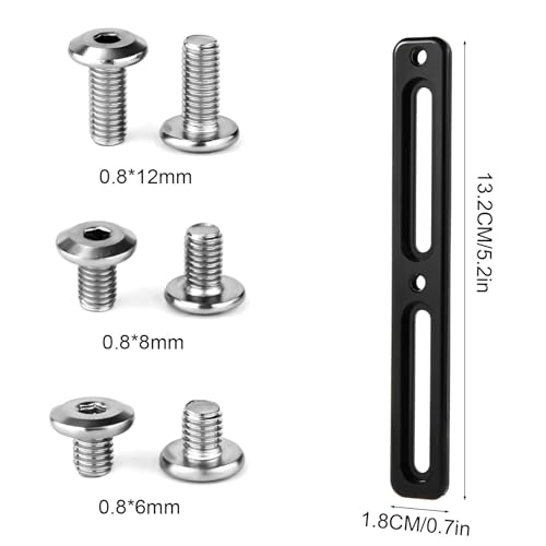 Bike Bottle Cage Adapter with 2 Slots, 6 Screws & Screwdriver