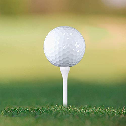 Wooden Golf Tees - 2-3/4 Inch White - 100 Count