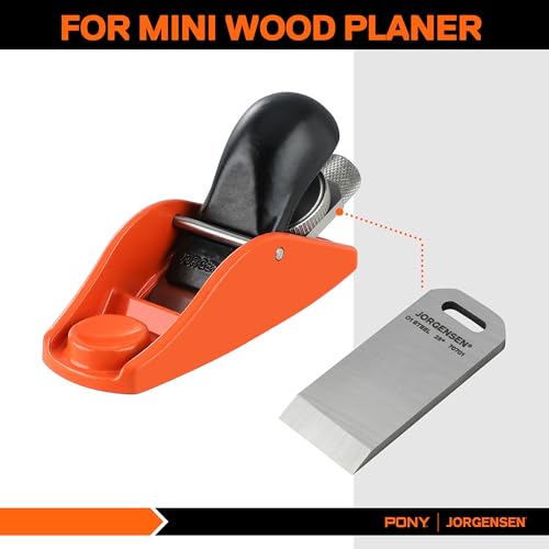 JORGENSEN Mini Block Plane Blade - for Mini Wood Planer, Professional Level O1 Steel Blade, High Hardness & Long Edge Retention, 3mm Thickness Replacement Blade