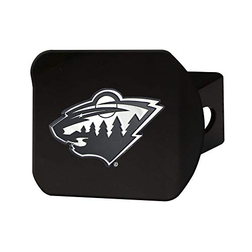 NHL Hitch Cover - Minnesota Wild - Black - 3.4"x4"