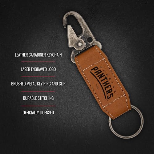 NHL Hockey Laser Engraved Carabiner Keychain - Florida Panthers