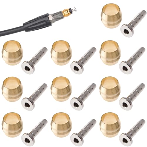 Bicycle Hydraulic Disc Brake Olive and Insert Kit for BH90 - 10 Pack
