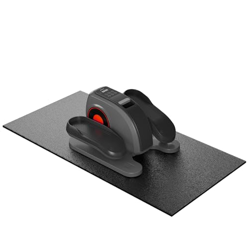 GymCope 48x24x6mm Treadmill Mat for Hardwood Floors (Black) – 7x3/6x3/6x2.5/4x2 Compatible