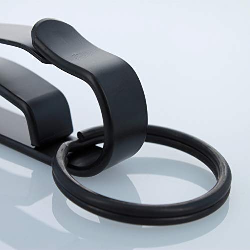 Tactical Key Ring Holder - Black Steel Construction