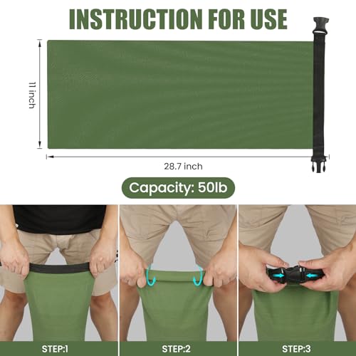 Flood Water Barrier Sand Bags - 4Pcs Thickened Long Canvas Flood Protection Sandbags with Insert Buckle Reusable Quick Flood Barrier for Home Door Window Basement Garage Floor Flood Control (4)