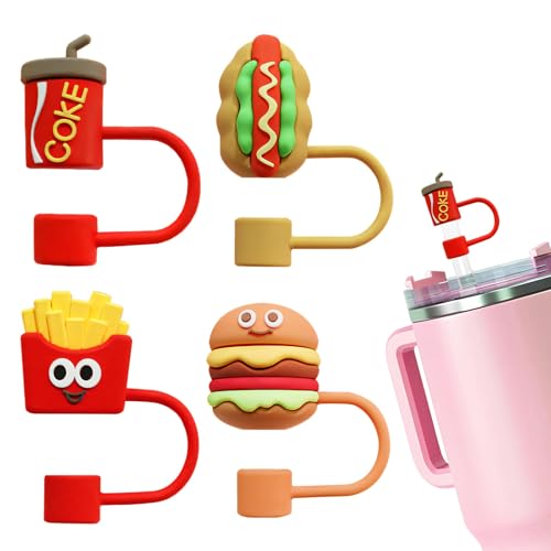 Straw Covers for Stanley Tumblers - 10mm Straw Toppers (4 Pcs)