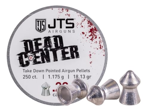 .22 Caliber Pointed Lead Pellets - 250 Count, 18.13 Grains