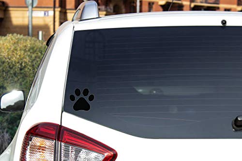 Dog Paw Prints Vinyl Decal Stickers - 8 Pack for Cars & Bowls