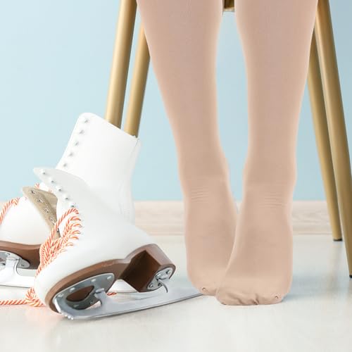 Toulite 12 Pairs Ice Skating Socks for Girls Women Kids - One Size, Stylish Colors