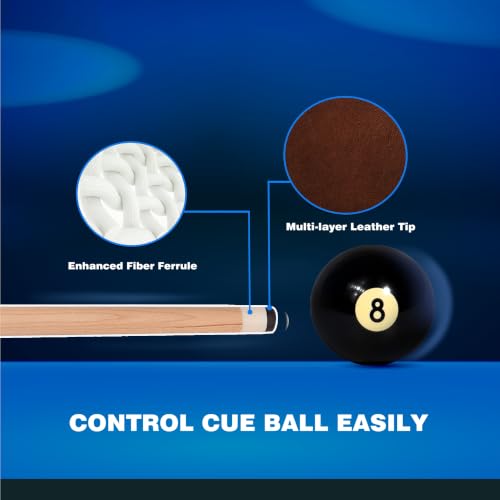 36-Inch Canadian Maple Shorty Pool Cue Stick - Solid Hardwood