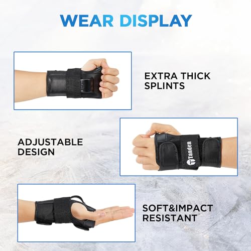 Wrist Guards for Skating - Medium Protective Gear for Kids & Adults