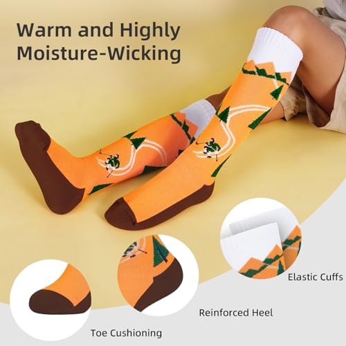 Kids Merino Wool Ski Socks - Thermal, Thick & Warm - 3 Pairs (Ages 7-12)