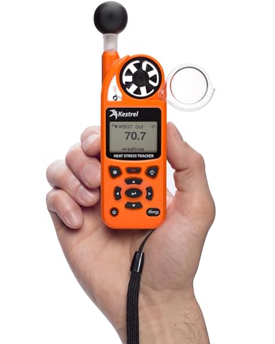 WBGT Heat Stress Monitor with Vane Mount - Non-Bluetooth, Orange