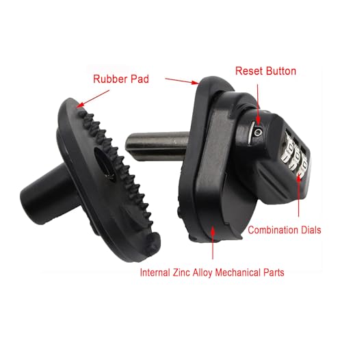 3-Digit Combination Trigger Lock for Firearms - Pure Black