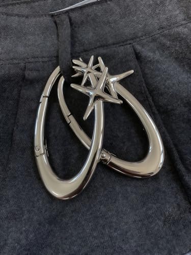 Silver Carabiner Keychain - Y2K Minimalist Design