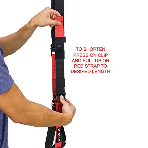Full Body Suspension Training Straps - 14 Adjustable Lengths, Portable