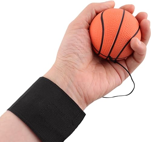 Wrist Return Ball for Agility Training - 2.36 Inch Rubber Bouncy Ball