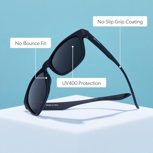 Polarized Sunglasses for Men & Women - UV400, No Slip, Large Size
