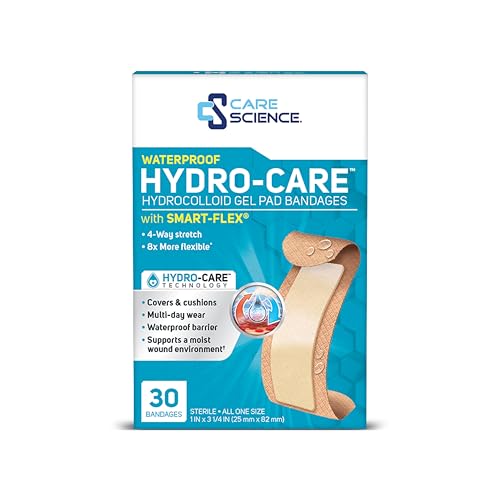 Smart-Flex Hydrocolloid Gel Pad Bandages - 1" x 3.25", 30ct