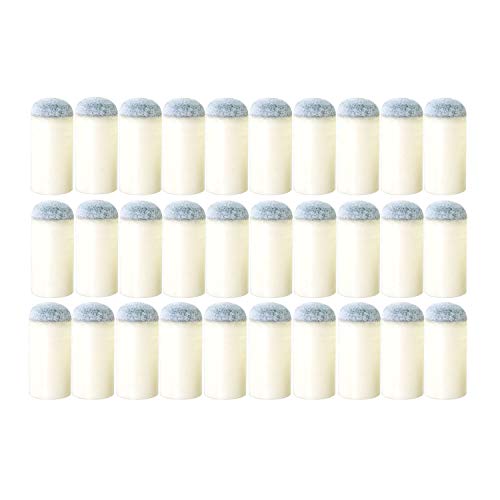 30pcs Billiard Cue Tips - 13mm Gray Durable Replacement Tips