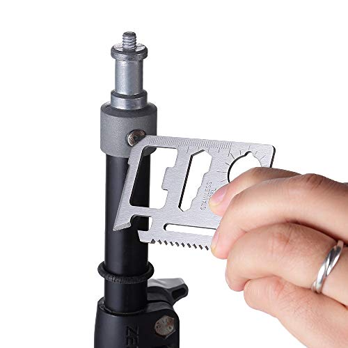 11-in-1 Stainless Steel Credit Card Multitool - 4 Pack EDC Survival Gear