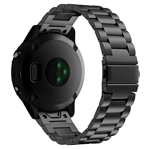 Stainless Steel Watch Band for Garmin Epix gen 2 Fenix 9 Pro 47mm - Black