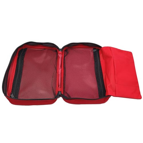 First Aid Bag - Empty Medical Storage Pouch for Travel - Zipper MHS