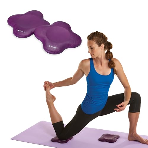 Yoga Knee Pads - Purple Set of 2 with Extra Cushioning