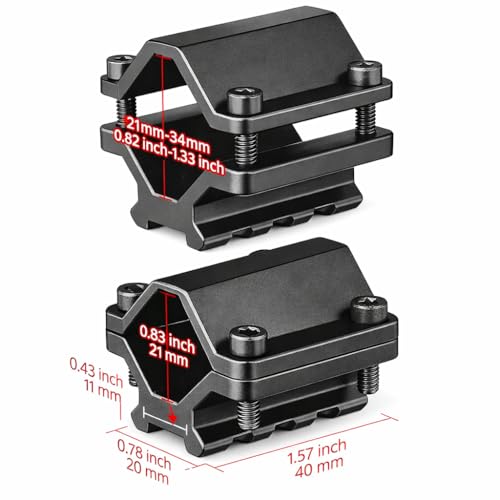 Universal 21mm Weaver Base Adapter - Pack of 2