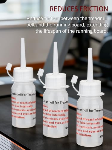 Treadmill Belt Lubricant - 3 x 30ml Silicone Oil for Home Use