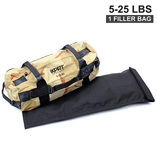 Heavy Duty Workout Sandbag with 7 Handles - Army Green/Black/Camo