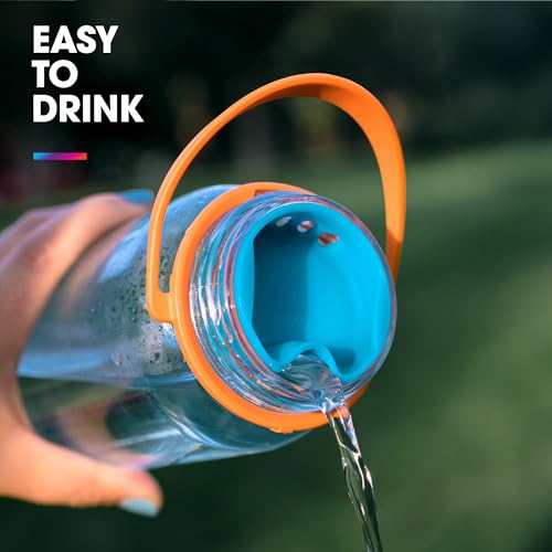 Watergate Wide Mouth Splash Guard for Water Bottles - BPA Free - Bay Blue