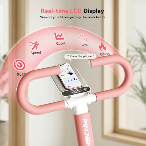 Folding Vertical Stair Stepper Machine - Pink | Full Body Workout