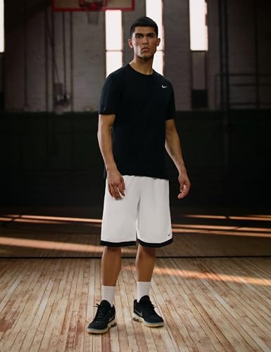 Nike Men's DNA Academy 11" Dri-FIT Basketball Shorts - Large White/Black