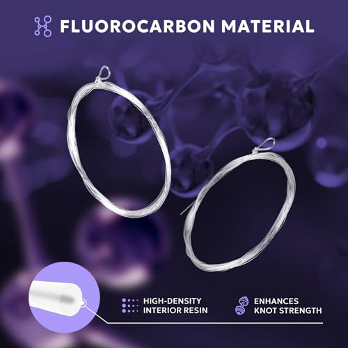 Fluorocarbon Pre-Tied Loop Fly Fishing Leaders - 7.5FT 5X - 3 Packs
