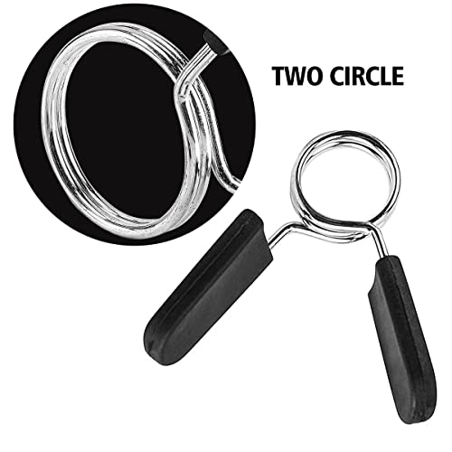 1 Inch Barbell Clamps - 4 Pack Quick-Release Weight Collars for Dumbbells