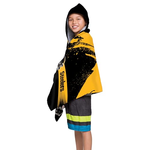 Pittsburgh Steelers Youth Hooded Microfiber Towel - 22" x 51"
