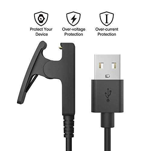 USB Charging Cable for Garmin Approach S20, Forerunner 230/235/645, Vivomove HR