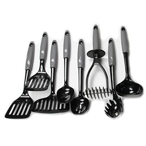 Nylon Short Turner Spatula - 10.5 Inch, Gray
