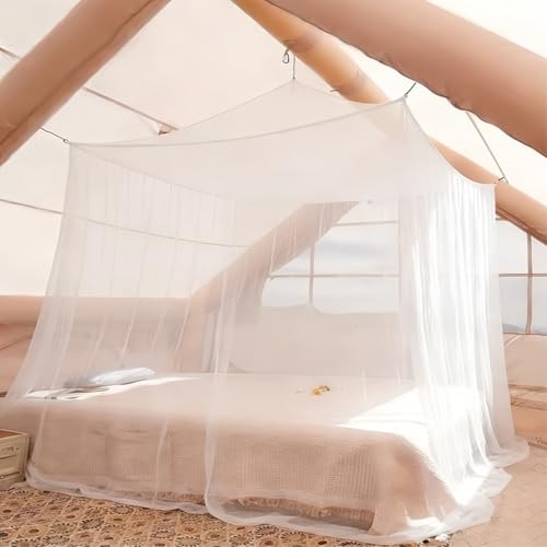 10x10 FT Outdoor Mosquito Netting for Camping Patio Garden - White