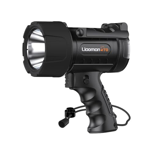 LED Spotlight Waterproof Handheld Flashlight 350 Lumens for Outdoor Use