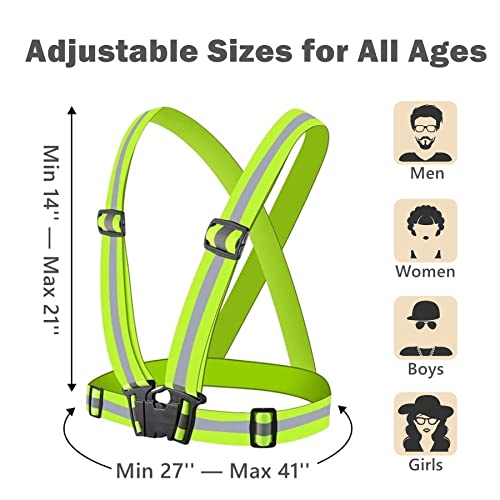 High Visibility Reflective Vest for Night Running, Walking, Cycling