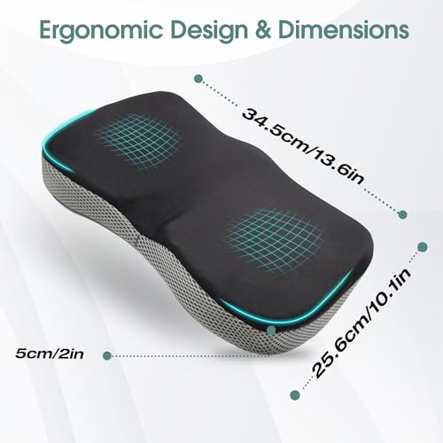 Rowing Machine Seat Cushion - Memory Foam with Non-Slip Base