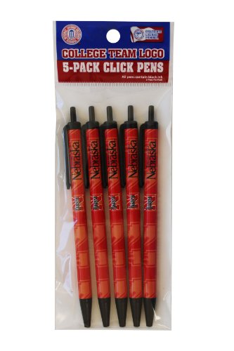 Nebraska Cornhuskers Disposable Click Pens - Pack of 5