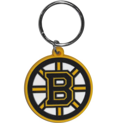 NHL Boston Bruins Flexi Key Chain - Textured Rubber Logo
