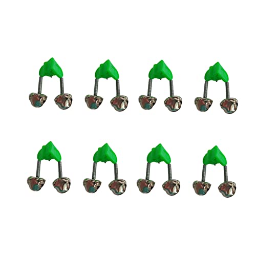 8 Pcs Fishing Rod Alarm Bells - Loud Dual Alert Clip-On