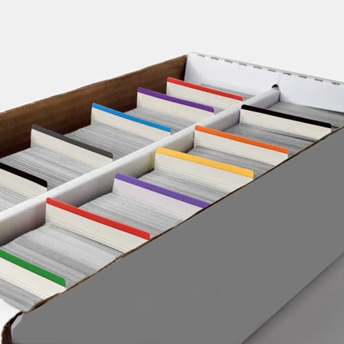 Card Dividers for Trading Cards - 80 Pack with Color Tabs