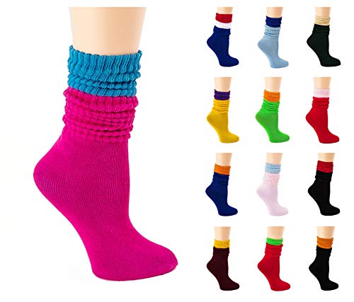 Lightweight Slouch Socks - Size 9-11 - Yellow